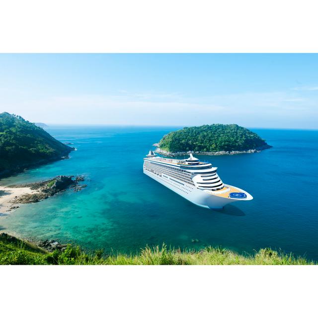 Cruise Ship by Rawpixel - Wrapped Canvas Photograph Breakwater Bay Size: 61cm H x 91cm W on Productcaster.