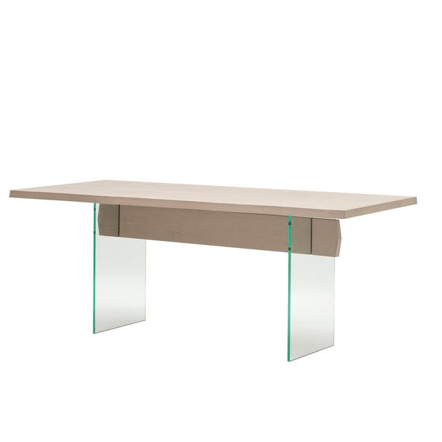 Ludgate Dining Table Ebern Designs Table Top Colour: Grey, Size: H78 x L200 x W90cm on Productcaster.