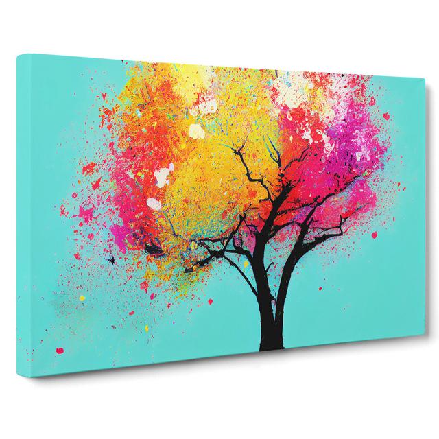 Tree Splash Vol.4 Abstract - Wrapped Canvas Graphic Art ClassicLiving Size: 40cm H x 60cm W x 3cm D on Productcaster.