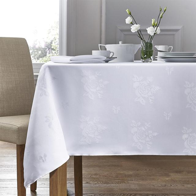 Allgood Round Tablecloth Three Posts Size: 178cm Round, Colour: White on Productcaster.