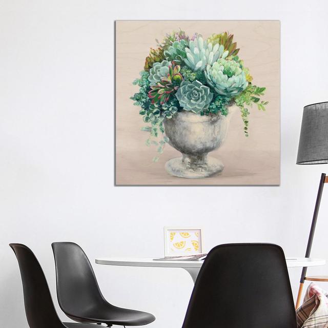 Festive Succulents I Blush by Julia Purinton - Wrapped Canvas Art Prints Latitude Vive Size: 93.98cm H x 93.98cm W x 1.905cm D on Productcaster.