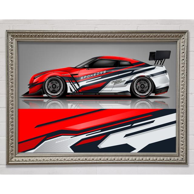 Super Car Racer - Einzelner Bilderrahmen Kunstdrucke Bright Star Größe: 100 cm H x 141,4 cm B on Productcaster.