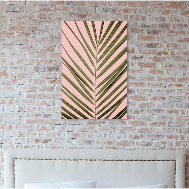 Palm Life Blush by Oliver Gal - Print East Urban Home Size: 114.3cm H x 76.2cm W x 3.81cm D, Format: Wrapped Canvas on Productcaster.