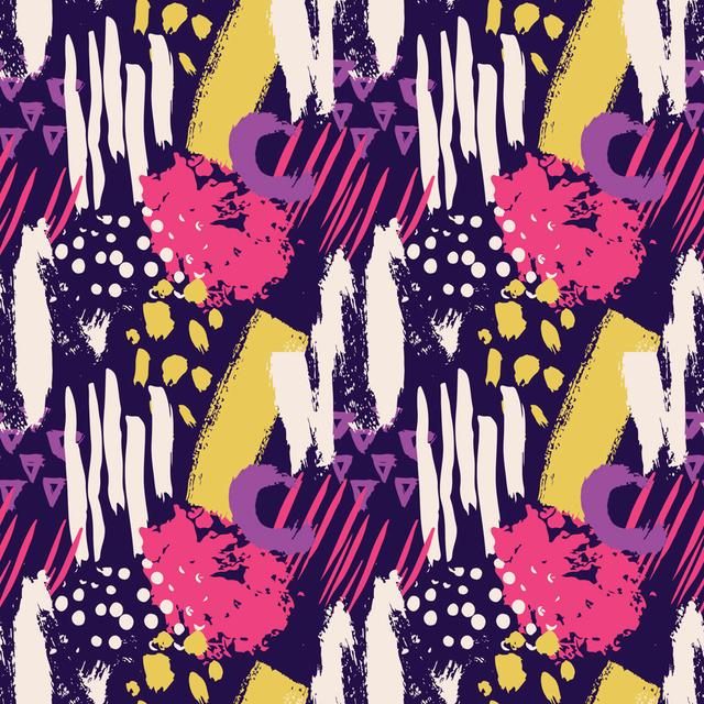 Seamless Pattern - Print Ivy Bronx Size: 91cm H x 91cm W x 3.8cm D on Productcaster.