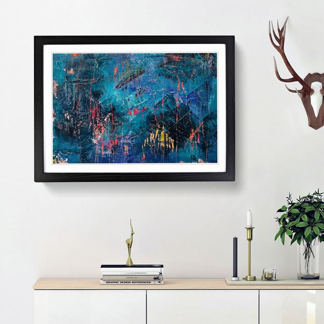 Abstract Art Painting Vol.235 by S.Johnson - Picture Frame Painting Print East Urban Home Frame Option: Black Framed, Size: 36cm H x 48cm W x 2cm D on Productcaster.