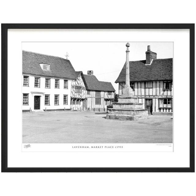 'Lavenham, Market Place C1955' by Francis Frith - Picture Frame Photograph Print on Paper The Francis Frith Collection Size: 45cm H x 60cm W x 2.3cm D on Productcaster.