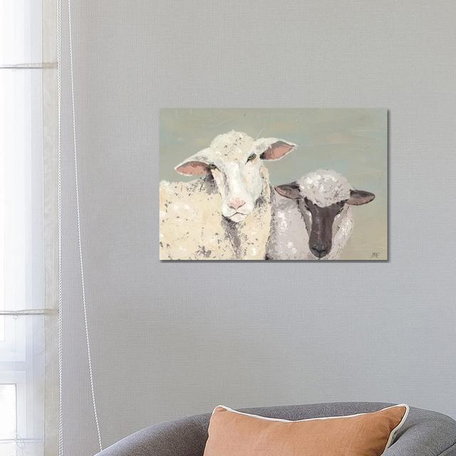 Sweet Lambs I - Wrapped Canvas Painting August Grove Size: 45.72cm H x 66.04cm W x 3.81cm D on Productcaster.