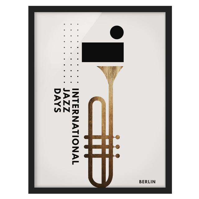 Picture With Frame - Jazz Days Berlin - A Maturi Size: 70cm H x 50cm W x 2cm D, Frame Option: Black Framed on Productcaster.