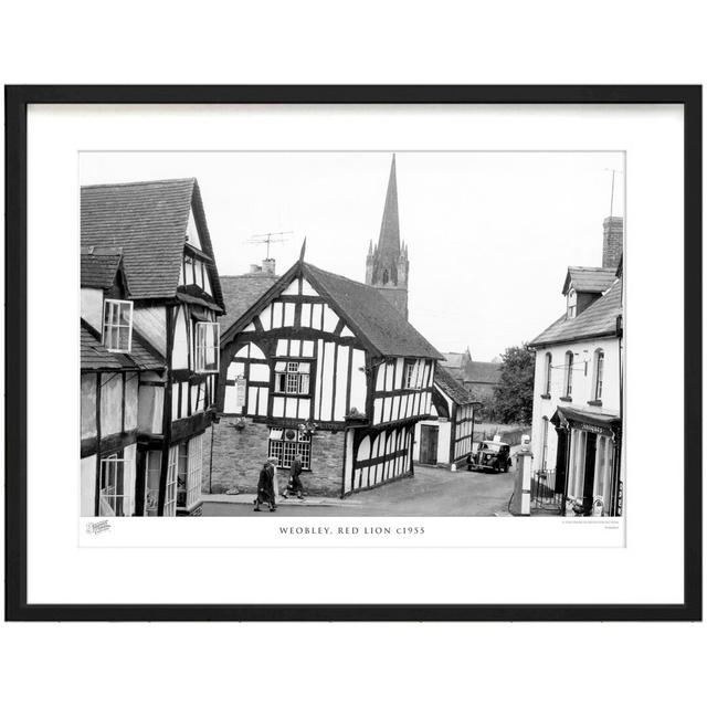 'Weobley, Red Lion C1955' by Francis Frith - Picture Frame Photograph Print on Paper The Francis Frith Collection Size: 28cm H x 36cm W x 2.3cm D on Productcaster.