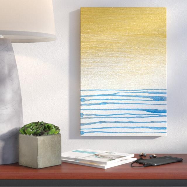 Gold by the Beach by Kent Youngstrom - Wrapped Canvas Painting Print East Urban Home Size: 107cm H x 71cm W on Productcaster.