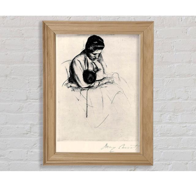 Cassatt Mother Nurses Child - Single Picture Frame Art Prints Bright Star Size: 59.7cm H x 42cm W x 8cm D on Productcaster.