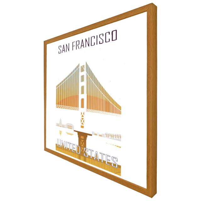 Orionis San Francisco - Single Picture Frame Art Prints Maturi Size: 51cm H x 51cm W x 4cm D, Format: Grey Framed on Productcaster.