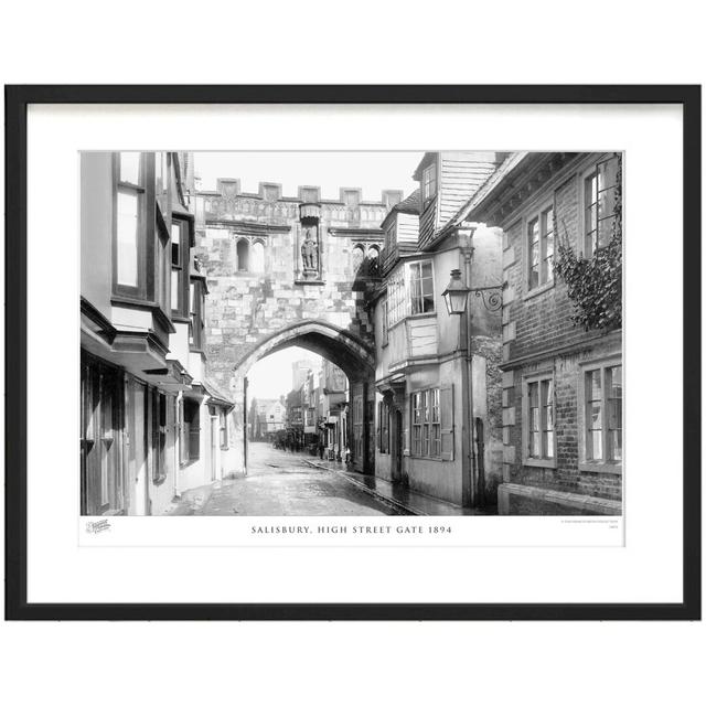 'Salisbury, High Street Gate 1894' - Picture Frame Photograph Print on Paper The Francis Frith Collection Size: 28cm H x 36cm W x 2.3cm D on Productcaster.