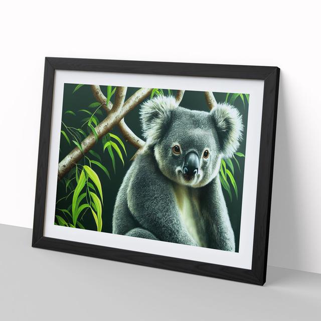 Koala Bear Vol.3 - Picture Frame Graphic Art 17 Stories Frame Colour: Black Framed, Size: 46cm H x 64cm W x 2cm D on Productcaster.