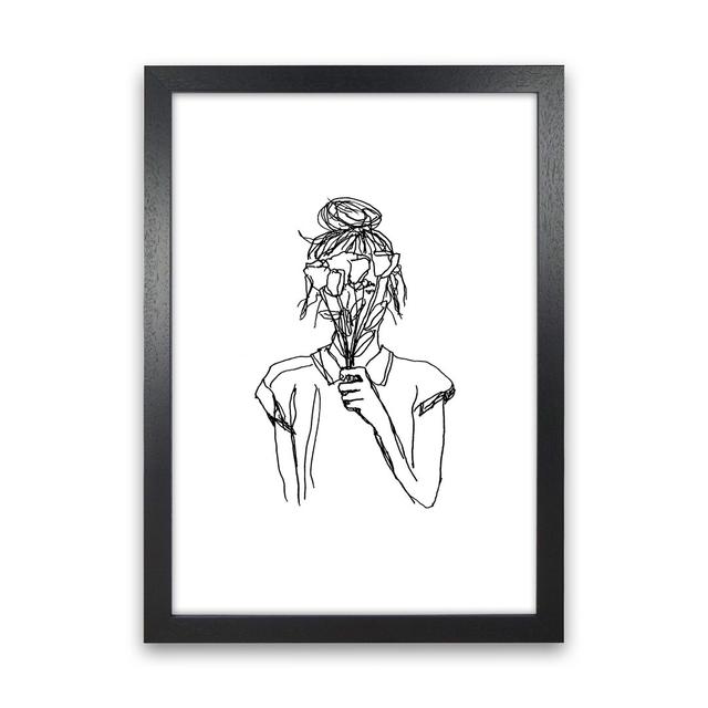 Left Hand Flower Girl by Carissa Tanton - Print Ophelia & Co. Frame Option: Black Framed, Size: 34cm H x 25cm W x 3cm D on Productcaster.