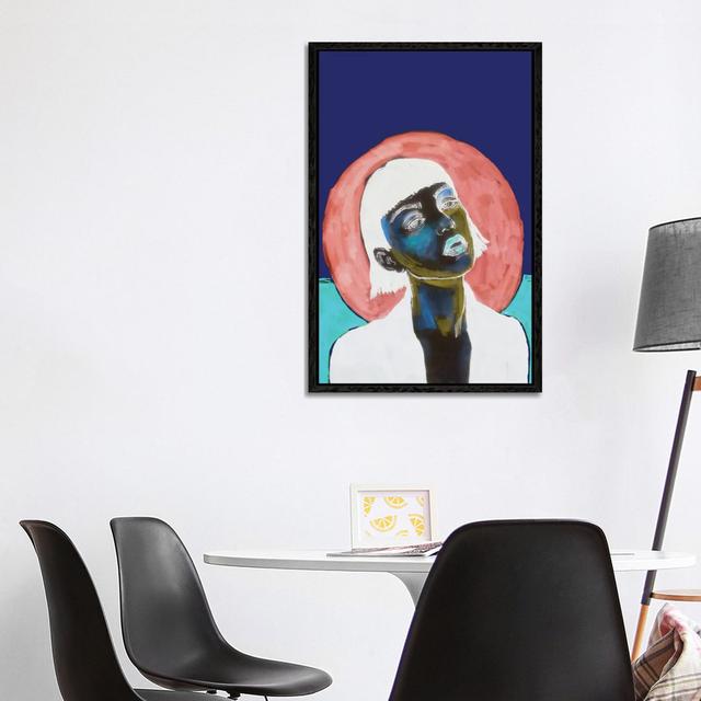 Blue Moon III by Fanitsa Petrou - Gallery-Wrapped Canvas Giclée on Canvas Ebern Designs Format: Black Floater Framed, Size: 101.6cm H x 66.04cm W x 3. on Productcaster.