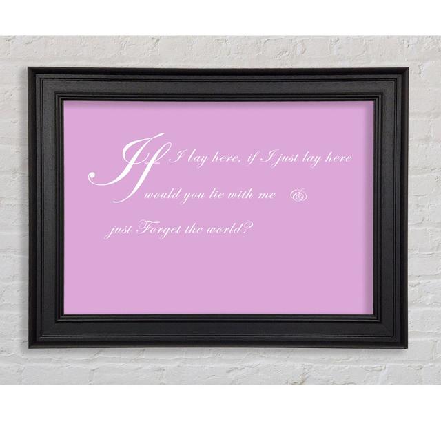 Single Picture Frame Art Prints Happy Larry Size: 100cm H x 141.4cm W, Colour: Pink on Productcaster.