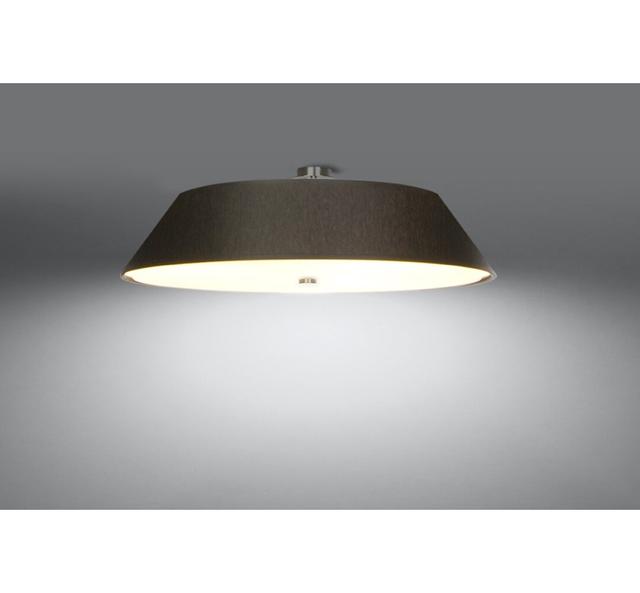 Plafond Vega 60 White Metro Lane Fixture Finish: Black, Size: 18cm H x 70cm W x 70cm D on Productcaster.