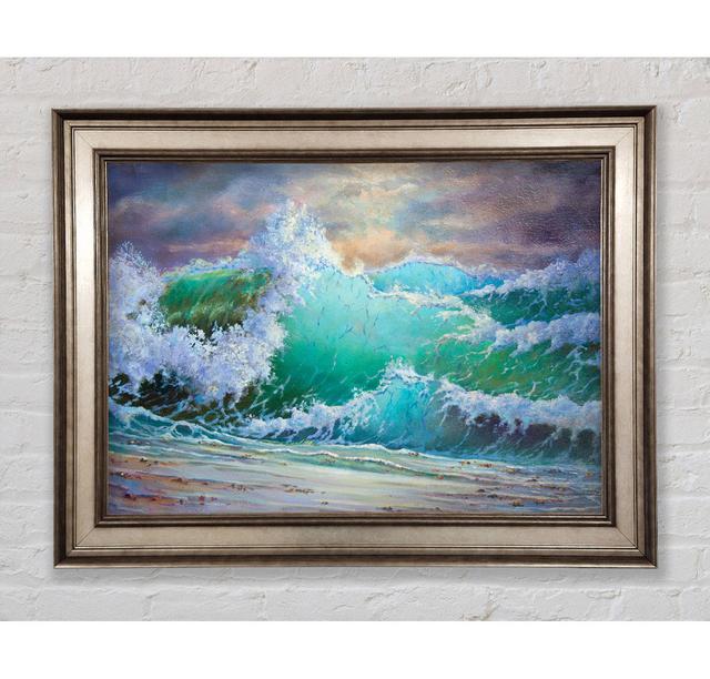 Crashing Waters Of Paint - Single Picture Frame Art Prints Bright Star Size: 21cm H x 42cm W x 8cm D on Productcaster.