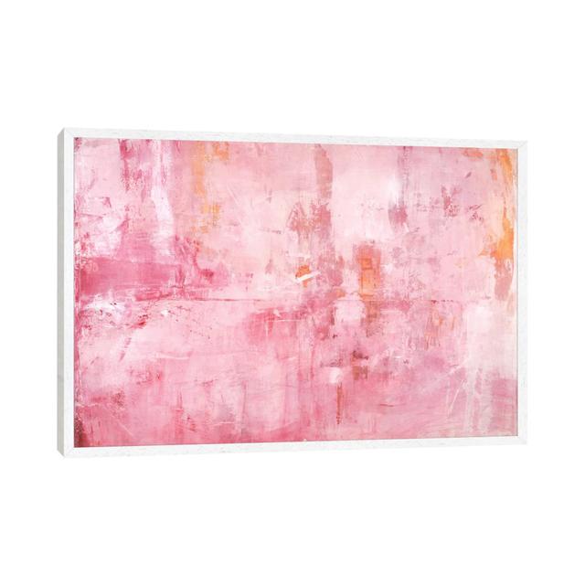 Pink Mirrors Ivy Bronx Size: 45.72cm H x 66.04cm W, Format: White Framed on Productcaster.