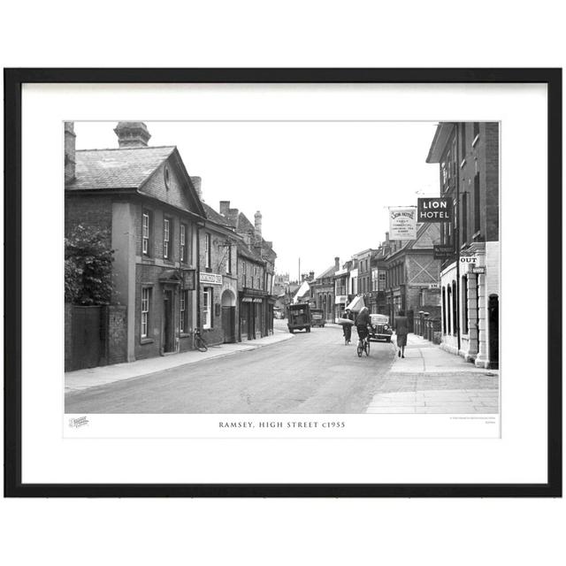 'Ramsey, High Street C1955' by Francis Frith - Picture Frame Photograph Print on Paper The Francis Frith Collection Size: 40cm H x 50cm W x 2.3cm D on Productcaster.