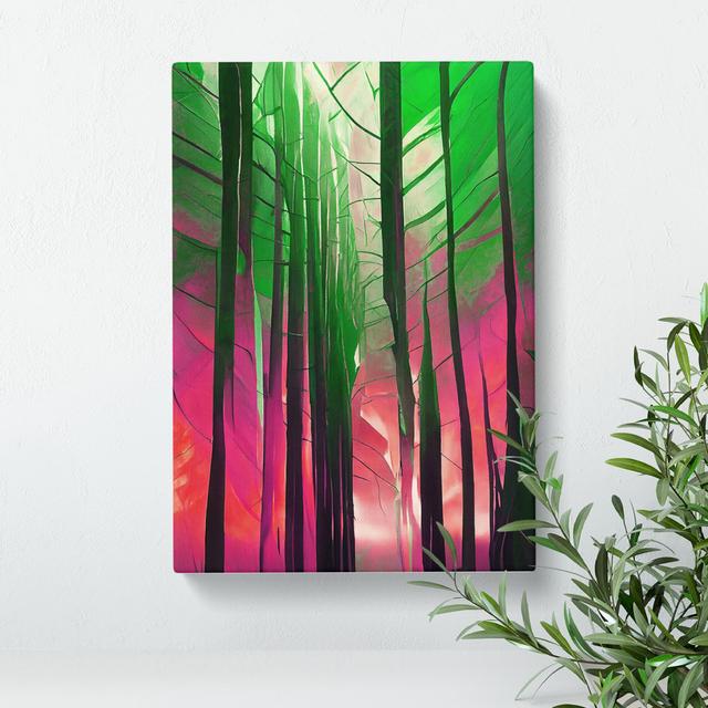 Forest Abstract No.4 - Wrapped Canvas Painting Alpen Home Size: 76cm H x 50cm W x 3cm D on Productcaster.