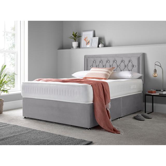 Macungie Divan Bed Set Rosdorf Park Colour: Charcoal, Storage Type: Left Side Drawers, Size: Kingsize (5') on Productcaster.