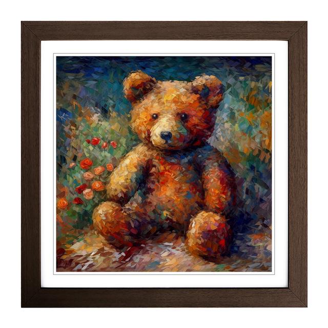 Teddy Bear Neo-Impressionism - Print Harriet Bee Format: Walnut on Productcaster.