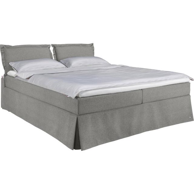 Boxspringbett mit Topper Tom Tailor Farbe: Silber, Matratzenhärte: Tonnentaschenfederkernmatratze, H3, Größe: 200 x 200 cm on Productcaster.