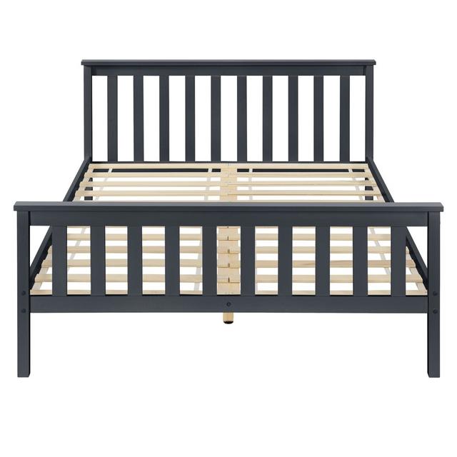 Ostia Bed Frame August Grove Size: Super King (6'), Colour: Grey on Productcaster.