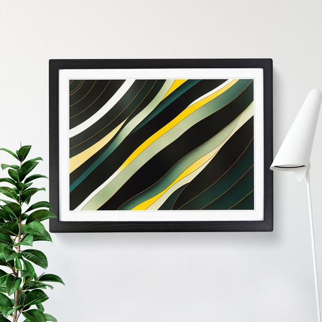 XH1022-7665X Select Abstract - Single Picture Frame Painting Metro Lane Size: 46cm H x 64cm W x 2cm D, Frame Colour: Black on Productcaster.