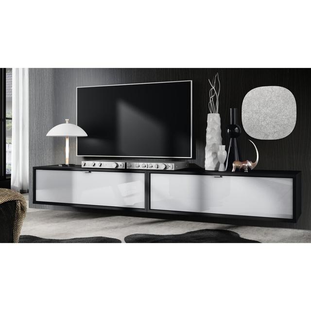 Mccaffrey TV Stand for TVs up to 55" Metro Lane Colour: Black/White High Gloss on Productcaster.