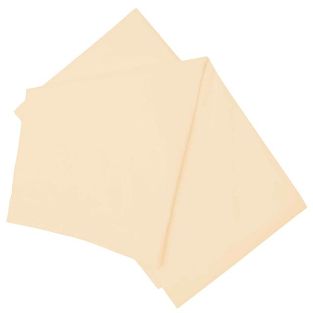 Plain Dye Brushed Cotton Flannelette Flat Sheet Belledorm Size: Double (4'6), Colour: Cream on Productcaster.