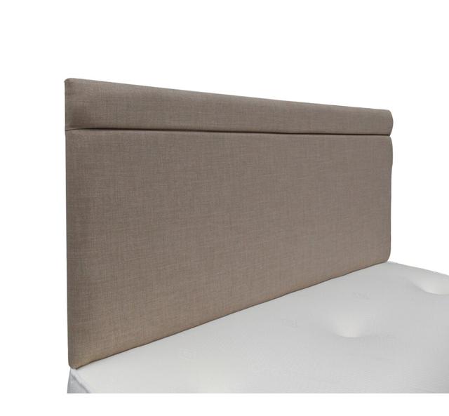 Burchette Upholstered Headboard 17 Stories Colour: Plum, Size: Double (4'6), Upholstery: 100% Linen on Productcaster.