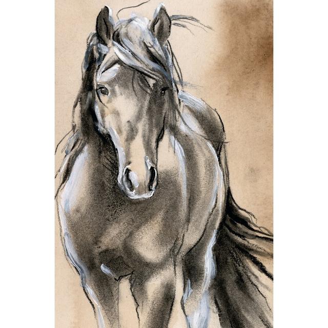 Sketched Horse II by Jennifer Paxton Parker - Wrapped Canvas Painting Rosalind Wheeler Size: 30cm H x 20cm W x 3.8cm D on Productcaster.