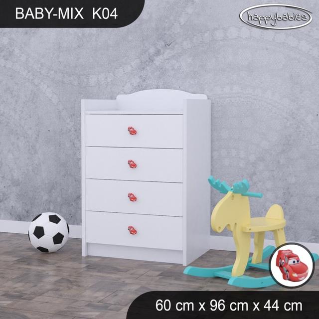 Kommode Baby Mix Happy Babies Farbe: Weiß on Productcaster.