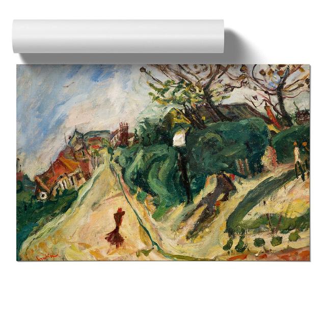 Landscape With Figure by Chaim Soutine - No Frame Painting East Urban Home Size: 30cm H x 42cm W x 0.1cm D on Productcaster.