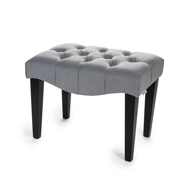 Costa Upholstered Bench bench4home Size: H40 x W60 x D40cm, Colour: Grey/Black on Productcaster.