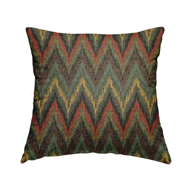 Furness Striped Burgundy Cushion with Filling Bloomsbury Market Size: 28cm H x 28cm W x 5cm D, Colour: Brown on Productcaster.