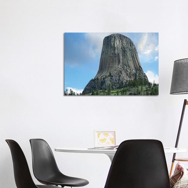 Devil's Tower National Monument Showing Famous Basalt Tower by Tim Fitzharris - Wrapped Canvas Print Alpen Home Size: 66.04cm H x 101.6cm W x 1.91cm D on Productcaster.