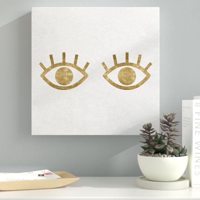 Eye Am Wide Awake - Wrapped Canvas Graphic Art Print East Urban Home Size: 109cm H x 109cm W x 5cm D on Productcaster.