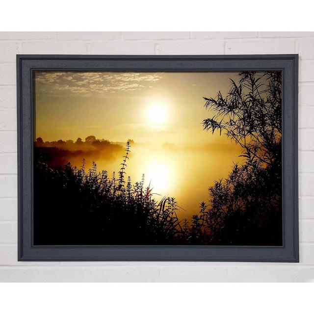 Yellow Winter Lake - Single Picture Frame Art Prints Union Rustic Size: 42cm H x 59.7cm W on Productcaster.