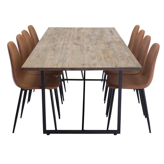 Hampton Dining Set with 8 Chairs Borough Wharf on Productcaster.