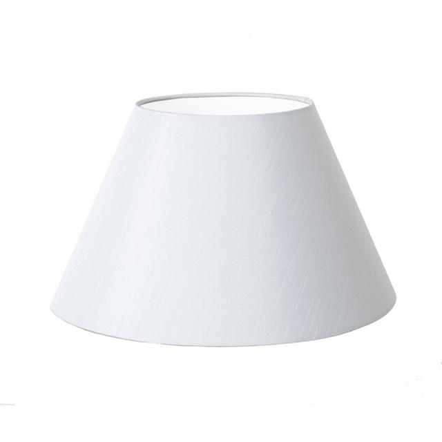 45cm Silk/Shantung Empire Lamp Shade Latitude Run Size: 19cm H x 30cm W x 30cm D, Colour: White on Productcaster.