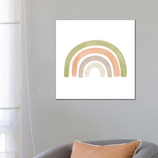 Watercolor Rainbow I - Square by Nouveau Prints - Wrapped Canvas Gallery-Wrapped Canvas Giclée Fjørde & Co Size: 66.04cm H x 66.04cm W x 1.91cm D on Productcaster.