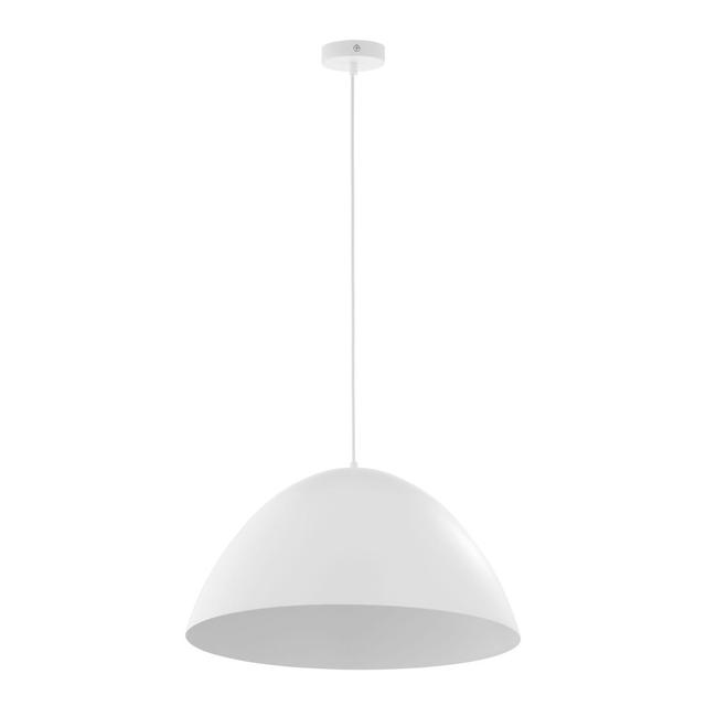 Lampa Wiszaca Mattheiss Bezowy 1xE27 50cm 17 Stories Größe: 175cm H x 50cm B x 50cm T, Gestell-Ausführung: Weiß on Productcaster.