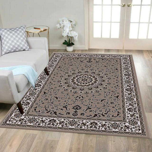 Ladd Machine Woven Silver/Grey Rug ClassicLiving Rug Size: Rectangle 195 x 290cm on Productcaster.