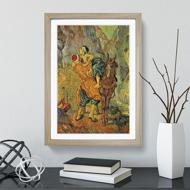 The Good Samaritan by Vincent Van Gogh - Picture Frame Painting East Urban Home Frame Option: Oak, Size: 65cm H x 48cm W x 2cm D on Productcaster.