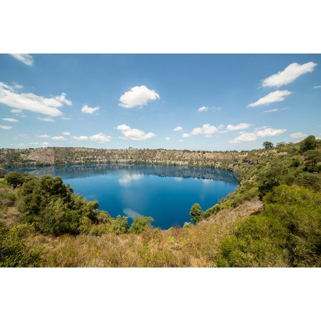 View of Blue Lake Volcanic by Swissmediavision - Wrapped Canvas Art Prints Alpen Home Size: 30cm H x 46cm W on Productcaster.