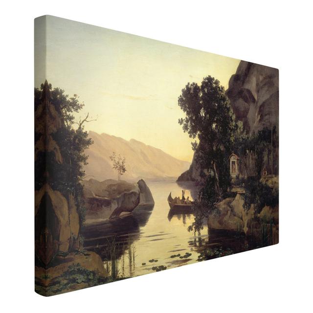 Jean -Baptiste Camille Corot - Landscape at Riva Rosalind Wheeler Size: 40cm H x 60cm W, Format: 330g/m³ recycled canvas on Productcaster.